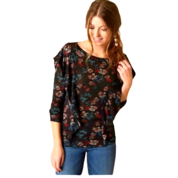 FREE PEOPLE x ASOS Dock Street Femme Ruffle Top NEW - Picture 2 of 16